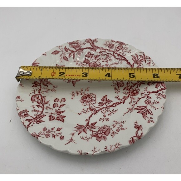 Johnson Brothers Old Bradbury Pink Bread Plate - Picture 4 of 4